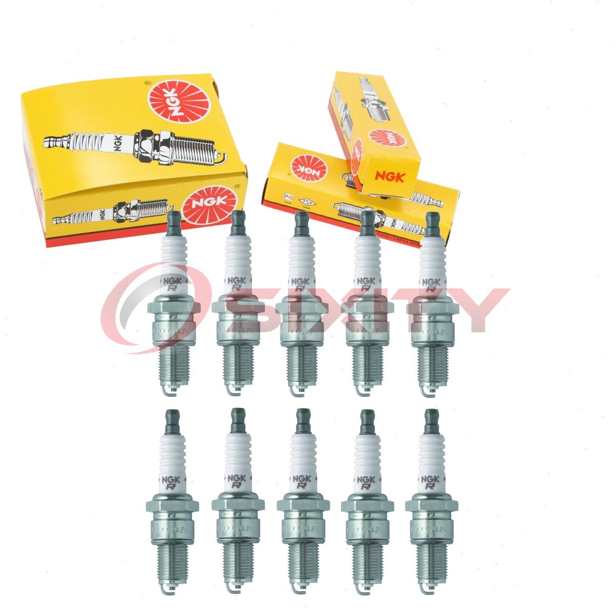 10 pc NGK 97226 BPR4ES BLYB Standard Spark Plugs for W14EXR-U13 W14EX-U13 cl