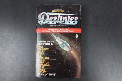 Destinies Vol 1 No 1 James Baen 1978 Premier Issue Science Fiction Ace PB SF VG