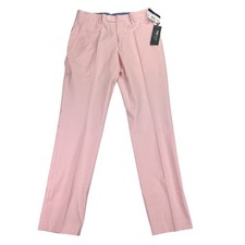 Tommy Hilfiger Mens TH Flex Modern Fit Stretch Chambray Suit Pants Pink 31x32