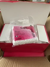 (Lot of 9 Bags) Swisspers Premium Double Tip Hot Pink Applicators 75 Count