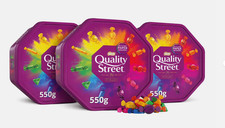 Nestle Quality Street Chocolate Tub 550g x 3 Triple Pack Assorted Sweets