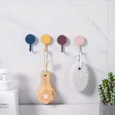 10PCS Colorful Self Adhesive Wall Hooks Sticky Hanger for Home, Kitchen  Bath