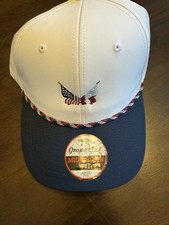 Imperial Golf Hat - Rope Hat - New - White/Re...