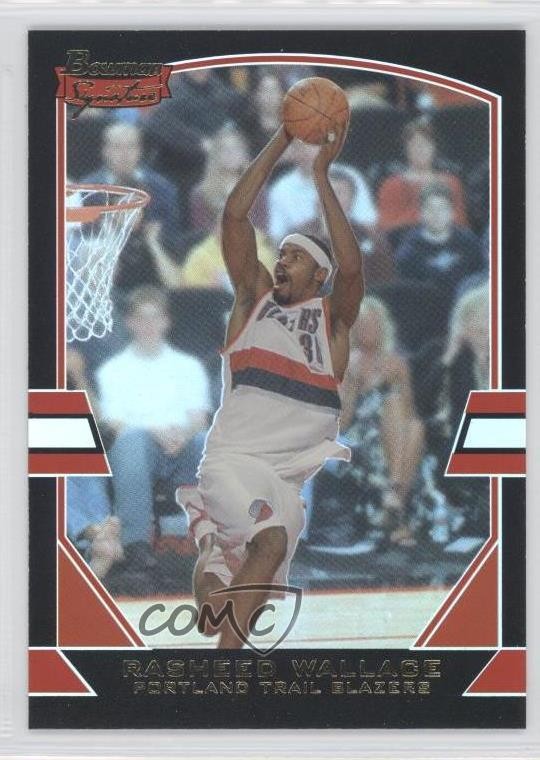 2003-04 Bowman Signature Rainbow 22/125 Rasheed Wallace #45 a1u