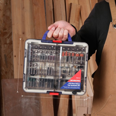 #ad WORKPRO 476PCS All Purpose Dremel Rotary Tool Accessories Kit with Storage Case $24.99