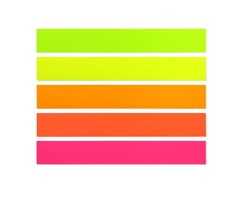 Hygloss Unruled Sentence Strips for Teachers-50, 5 Bright Neon Colors-3" x 22"-P