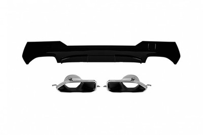 M Performance Design Design diffuser suitable for rear M bumper with chrome t...