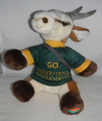 South Africa National Rugby Union Team Springboks Go Bokke Plush Mascot Bokkie