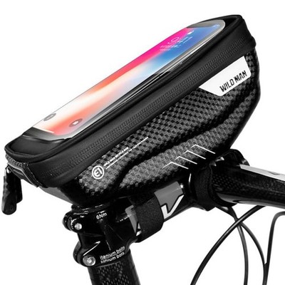 Fahrrad Lenkertasche WildMan HardPouch ''S'' Schwarz Handy Wasserdichte 
