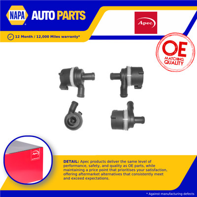 Electric Water Pump fits AUDI A1 8X 2.0D 11 to 15 6R0965561A Apec Quality New