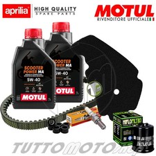 Tagliando APRILIA Scarabeo 250 IE E3 2008 2009 Kit Olio Motul Scooter Revisione