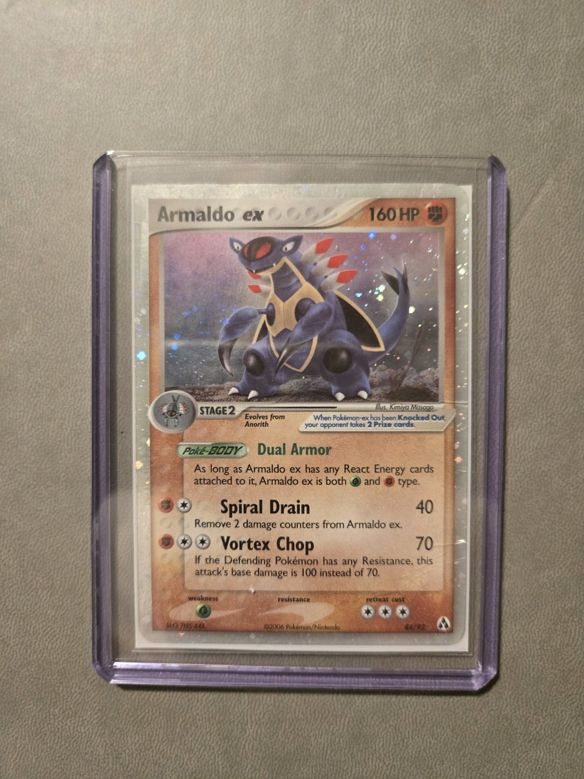 Pokemon Armaldo EX 84/92 Holo Rare