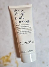 NEW This Works Deep Sleep Body Cocoon Lotion 100ml / 3.3 fl oz – Relaxing Hand &