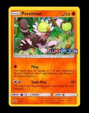 2017 Pokemon PASSIMIAN Sun & Moon PRERELEASE STAMPED Black Star Promo Holo #SM12 on eBay