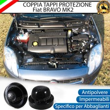 COPPIA TAPPO COPRIFARO CUFFIA IN GOMMA FIAT BRAVO 2 ABBAGLIANTI PER KIT LED