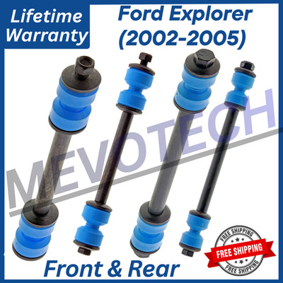 NEW OE Front & Rear Sway Bars For 2002-2005 Ford Explorer, Lifetime Warranty.