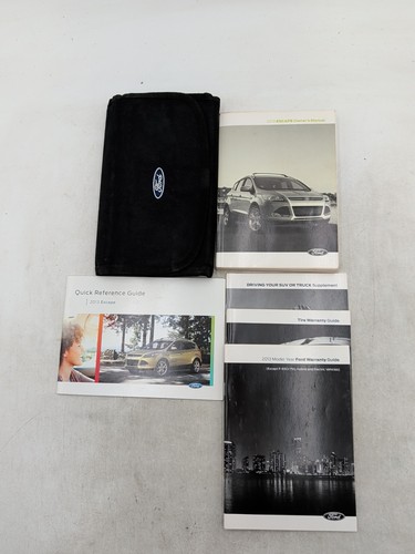 2013 Ford Escape Owners Manual Set With Quick Reference Guide And Case ...