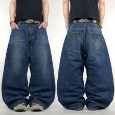 Vintage y2k faded grunge skater archive baggy wide leg rare jeans
