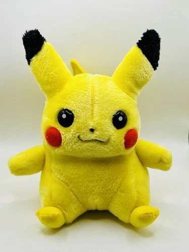 Pokemon Pikachu Plush 1998 Hasbro Nintendo Stuffed Toy Vintage 8 Inch Nostalgic