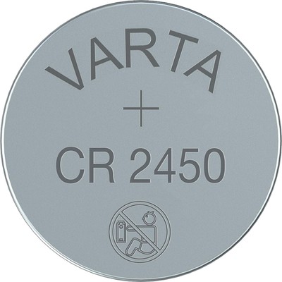 320x Varta CR2450: 3V Battery 6450 Lithium Coin Cell 560mAh Bulk