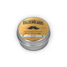 Golden Beards Mustache Wax – Organic & Natural Medium Hold Styling Wax for Men,