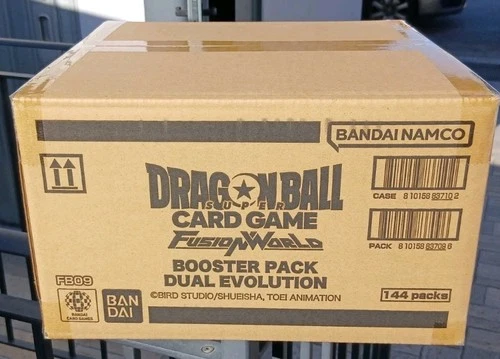 Dragon Ball Fusion World FB-09 144 Paper Sleeve CASE Sealed Eng ?? RARE
