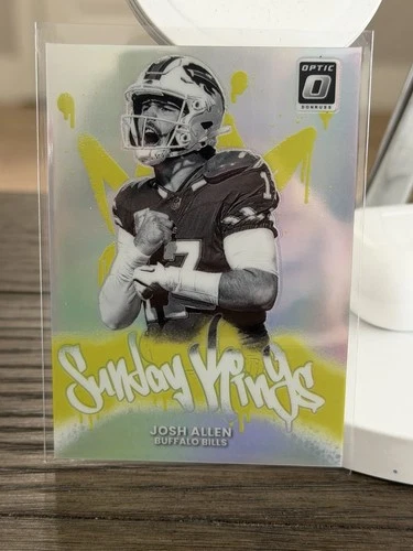 JOSH ALLEN 2025 PANINI DONRUSS OPTIC #7 SUNDAY KINGS PRIZM SP BILLS