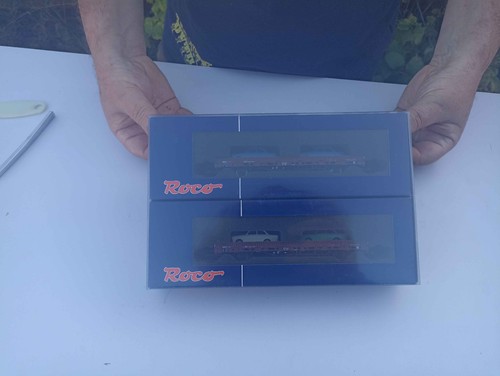 ROCO SPUR "HO" 66033 PAAR AUTOTRANSPORTWAGEN UND WAGENLADUNGEN | Condition: Used