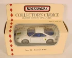 MATCHBOX COLLECTORS CHOICE # 24 WHITE FERRARI F40 MB24-H22