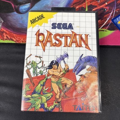 Rastan (Sega Master) Complete Box Cart Manual, Tested Working!