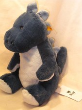 Plush Toy Steiff Spott Stegosaurus Blue Cute Dinosaur Series Animal Stuff Tag
