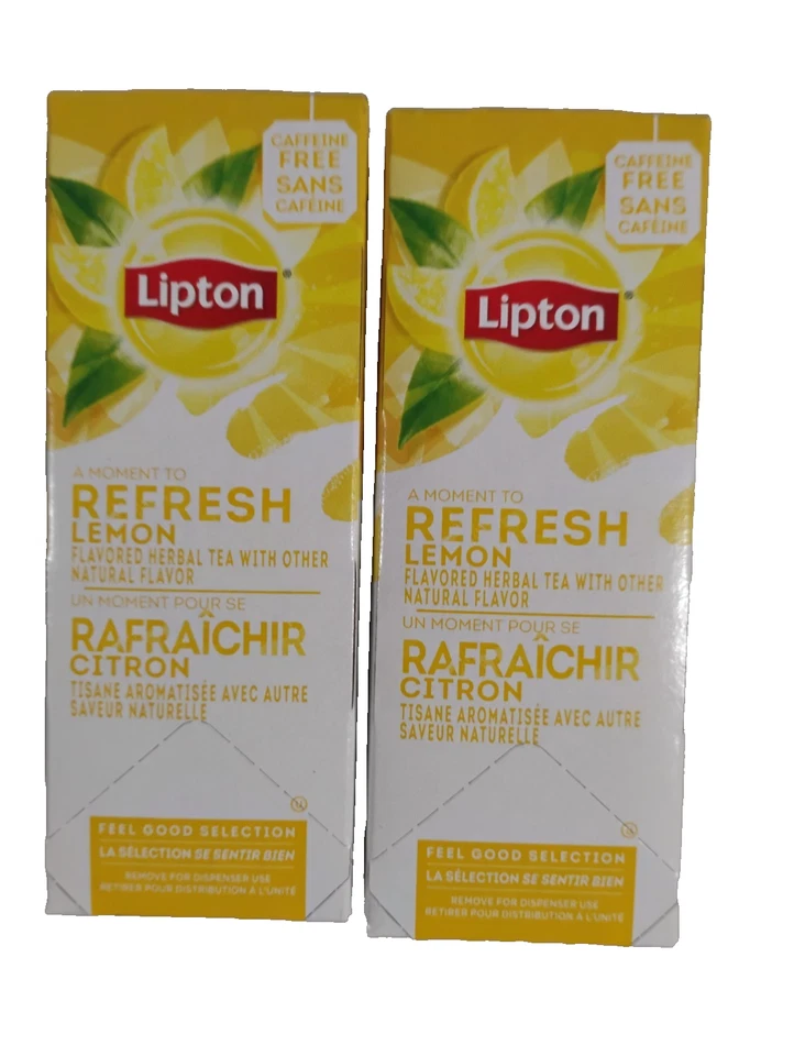 Té de hierbas con sabor a limón LIPTON 2 cajas = 56 bolsas en total caduca 4/2027 Foto 2 de 4