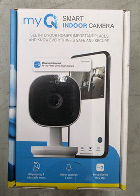 myQ Smart Indoor Camera 1080p Wi Fi Indoor Night Vision Motion 2 Way Talk