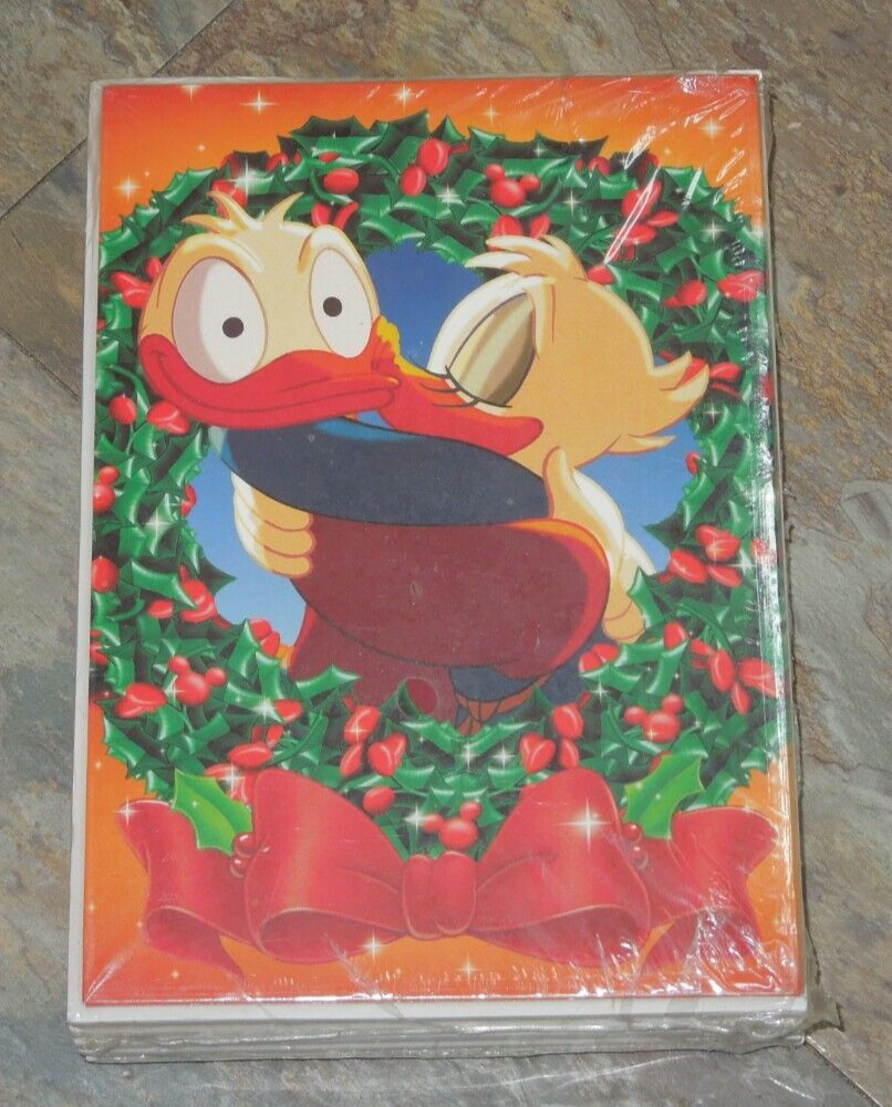 Christmas Cards w Envelopes 25 Donald Duck & Daisy Unopened Vintage Holiday *BC3