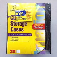 Imation CD Slim Design Storage Cases 25 ct.