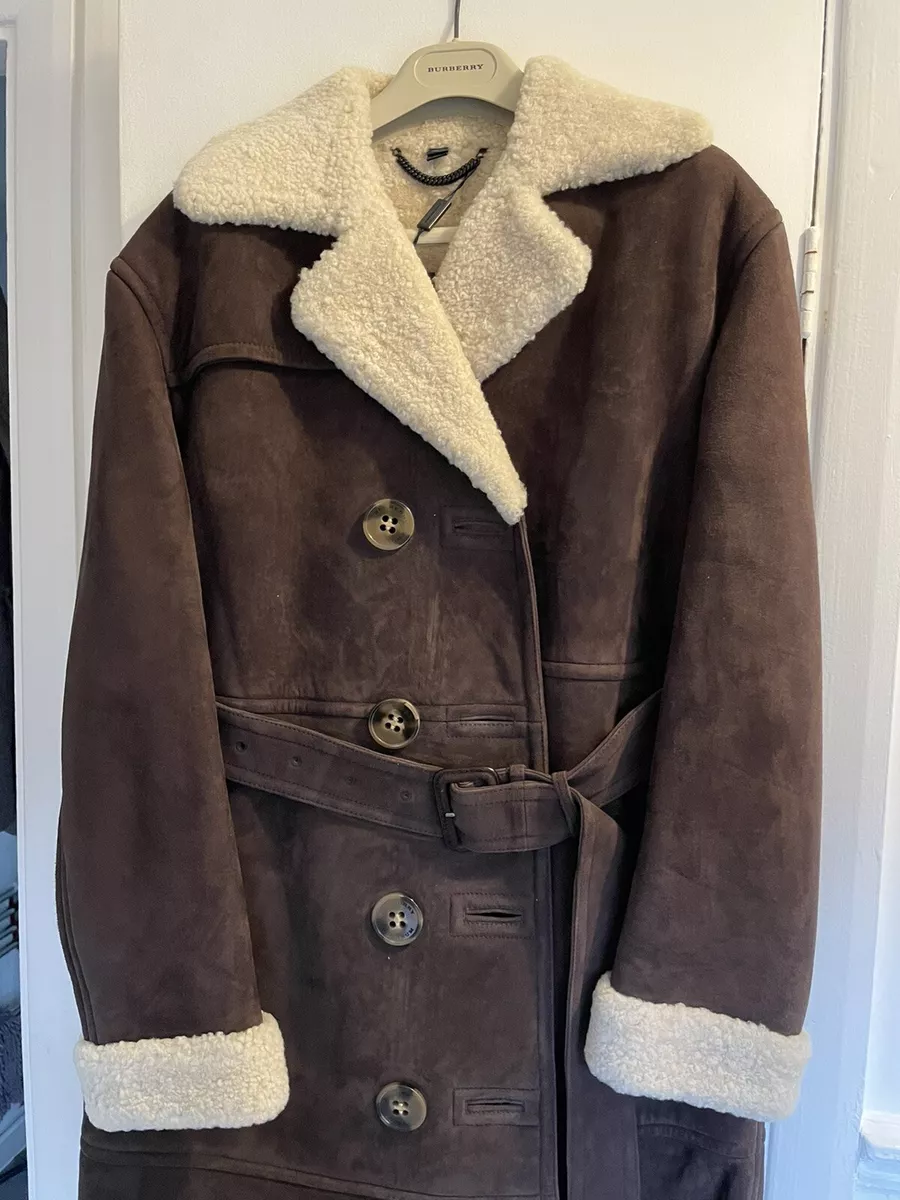 Burberry prorsum shearling coat cheap