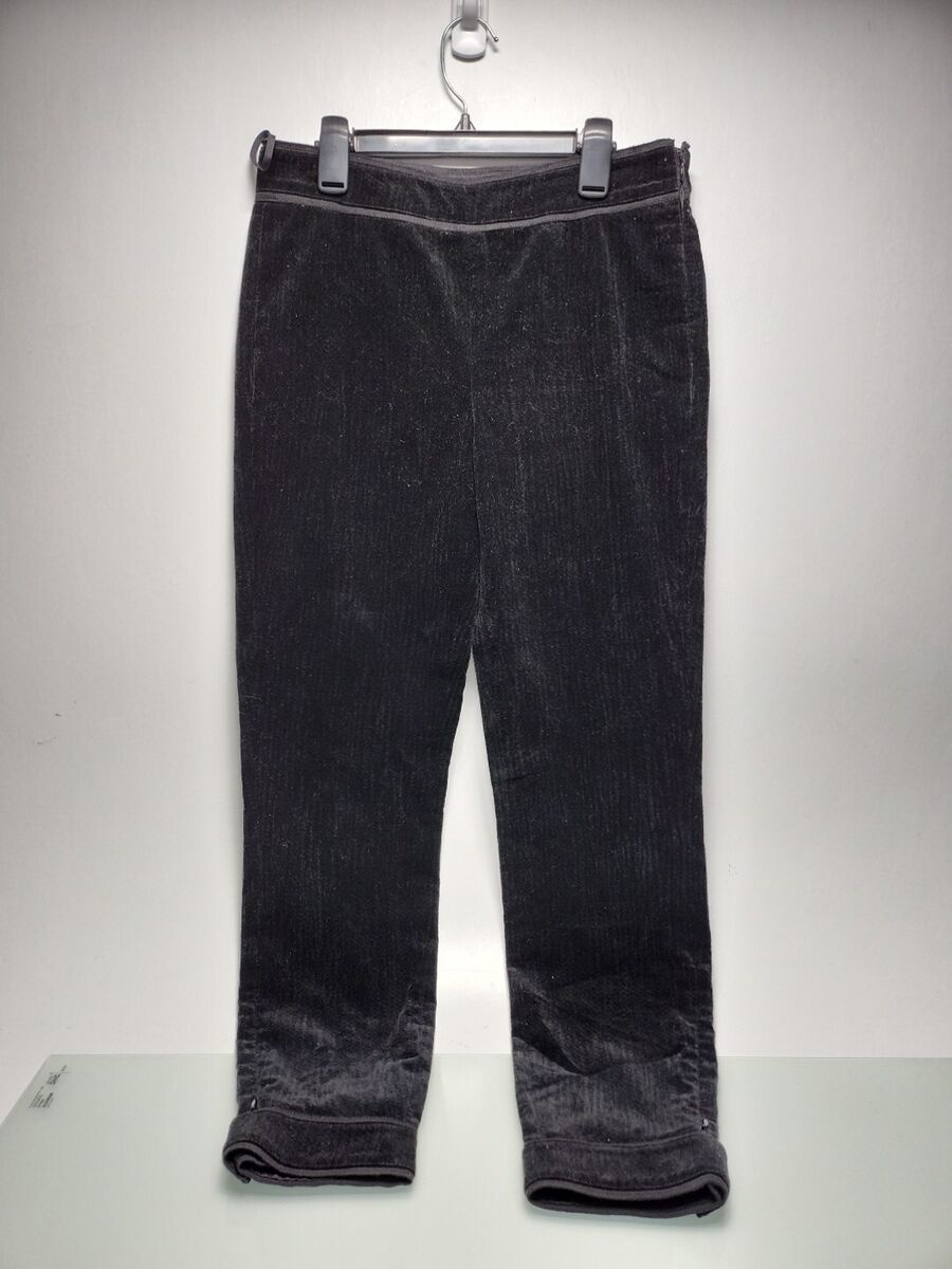 Chanel Black Velvet Cuffed Pants EU Size 38 RK8 | eBay Chanel Black Velvet Cuffed Pants EU Size 38 RK8 | eBay