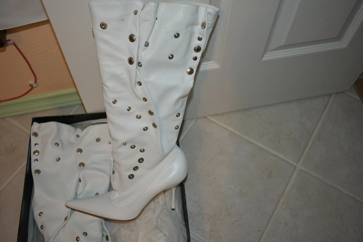 Dolce and gabbana knee hotsell high boots