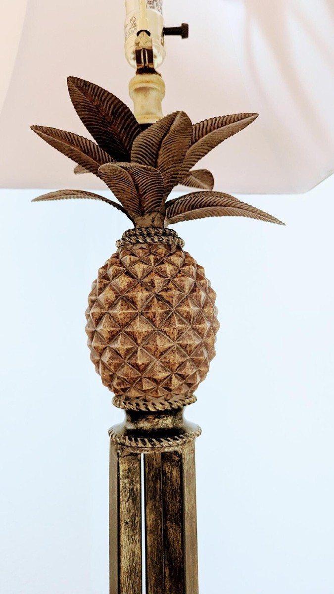 Vintage Pineapple floor lamp Faux Bronze & Iron colored | eBay