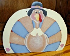 Turkey Country Primitive Wooden Sign Autumn Fall Harvest Thanksgiving Decor 560