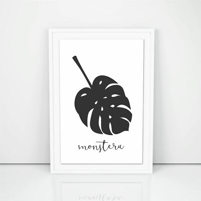 Monstera, Scandinavian Print, Nordic Design Print, Motivational Quote |  eBay UK
