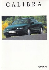 Opel Calibra 4x4 16V turbo V6 coupe classic classic brochure brochure 1994 AT