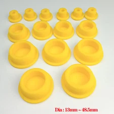 Yellow Hole Plugs Silicone Rubber Blanking End Caps Pipe Tube Inserts Plugs Bung