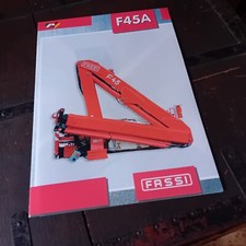 FASSI BERGAMO GRU IDRAULICHE F45 A AUTOCARRI CRANE Brochure originale 