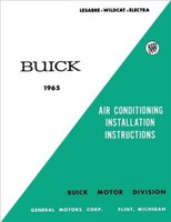 1965 Buick Luft Konditionierung Installation Manuell Ac Electra Lesabre Wildcat