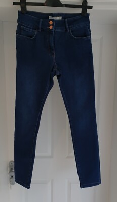Next Waist Enhancer Mid Rise Stretch Skinny Jeans Size 12R UK