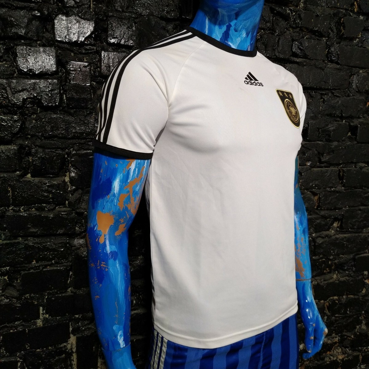 Germany Team Training Jersey Football Shirt White Adidas P41467