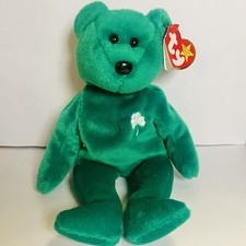 TY Beanie Baby - ERIN the Irish Bear 8.5 inch 1997