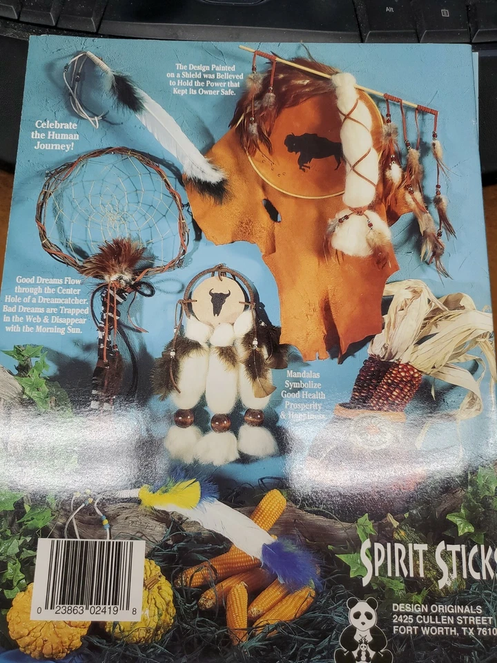 Spirit Sticks Craft Instructions Dream Catcher Rattle Shield Hair Ties Mandela - Image 2 of 4
