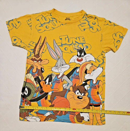Space Jam T-Shirt Boys M Short Sleeve Looney Tunes Tune Squad New Legacy Yellow - 第 11/17 張圖片